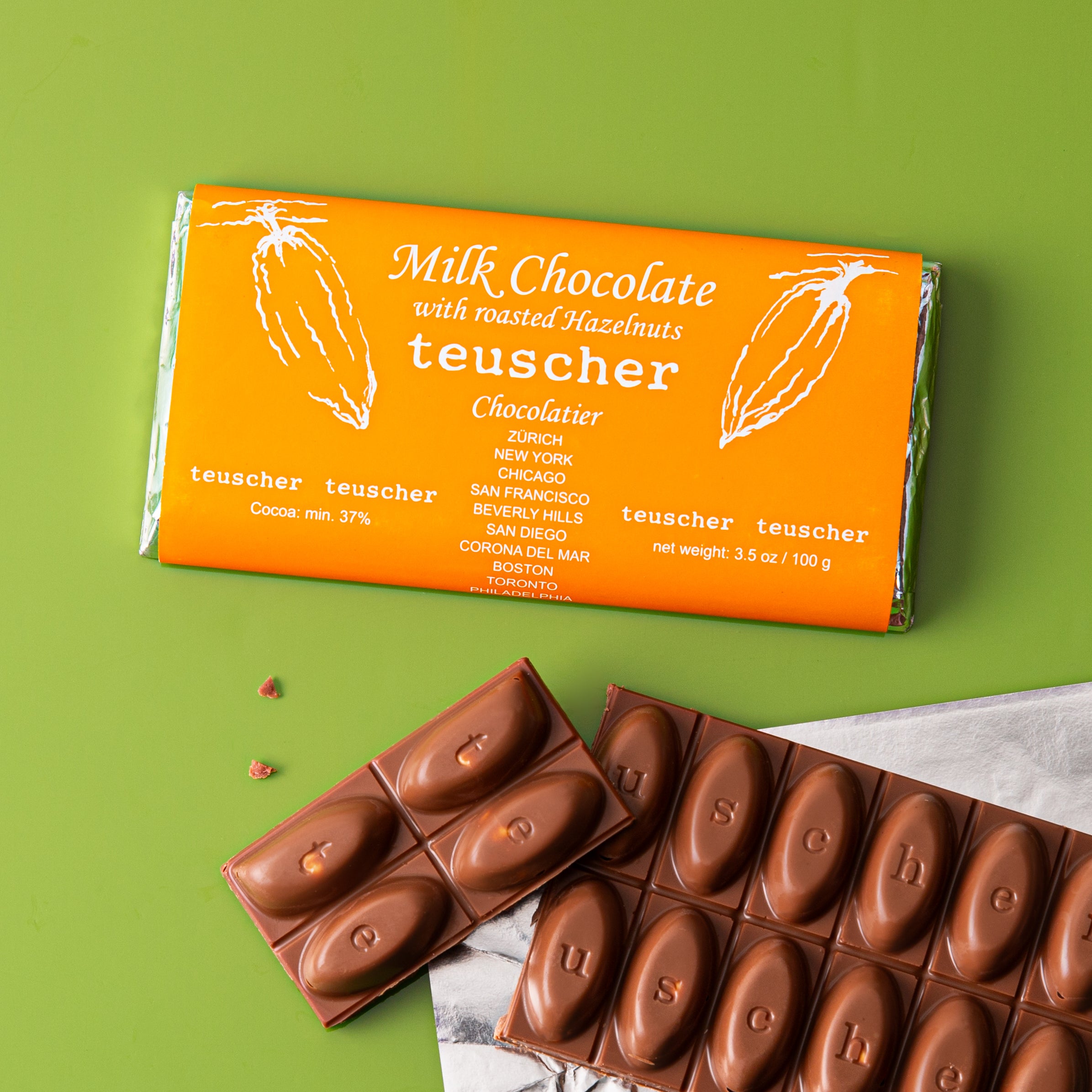 Gianduja Milk Chocolate Bar with Roasted Hazelnuts