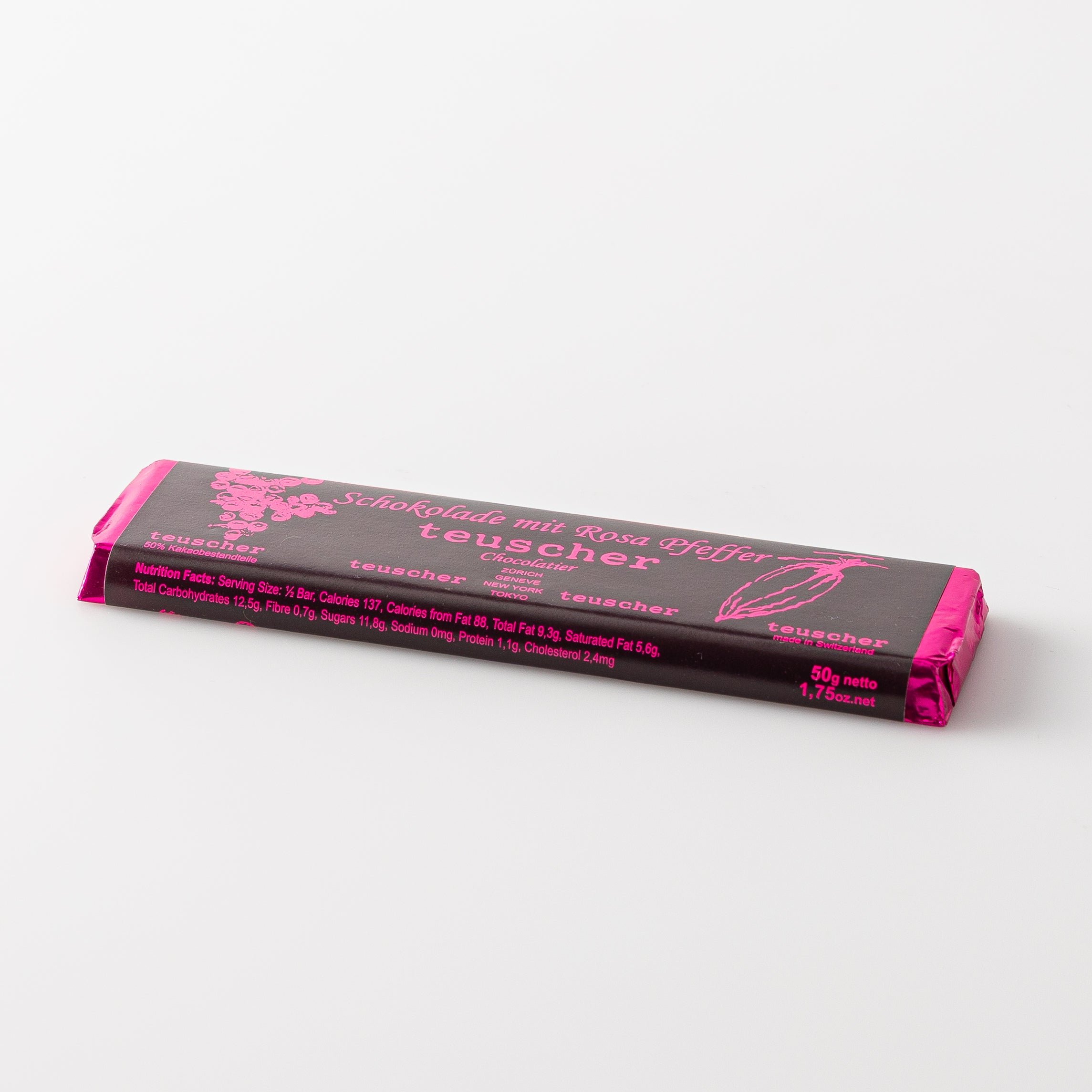 Dark Chocolate Bar with Pink Pepper