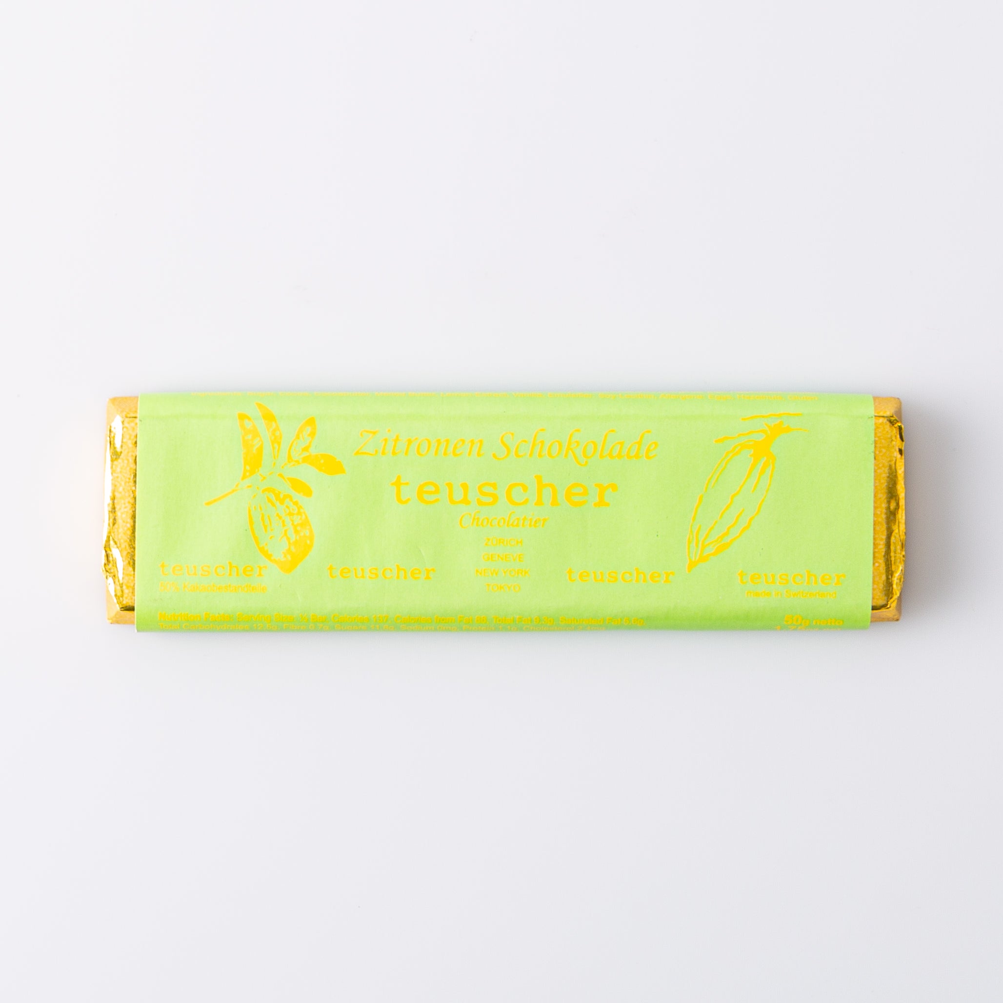 Dark Chocolate Bar with Lemon Oil