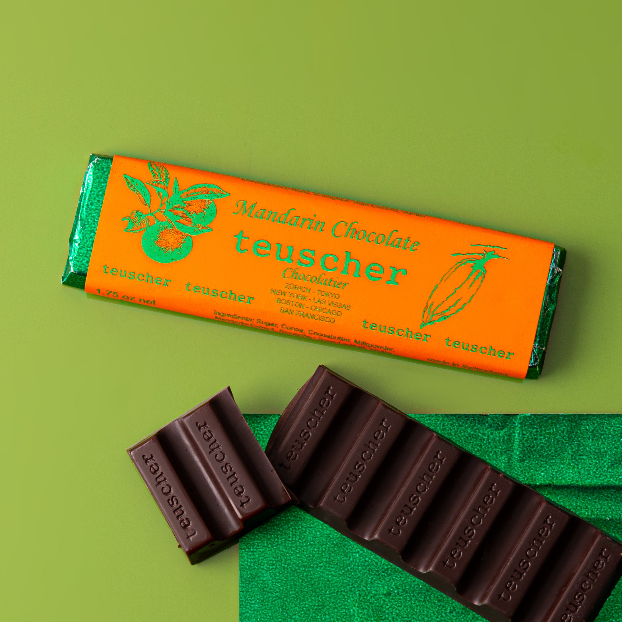 Dark Chocolate Bar with Mandarin Oil
