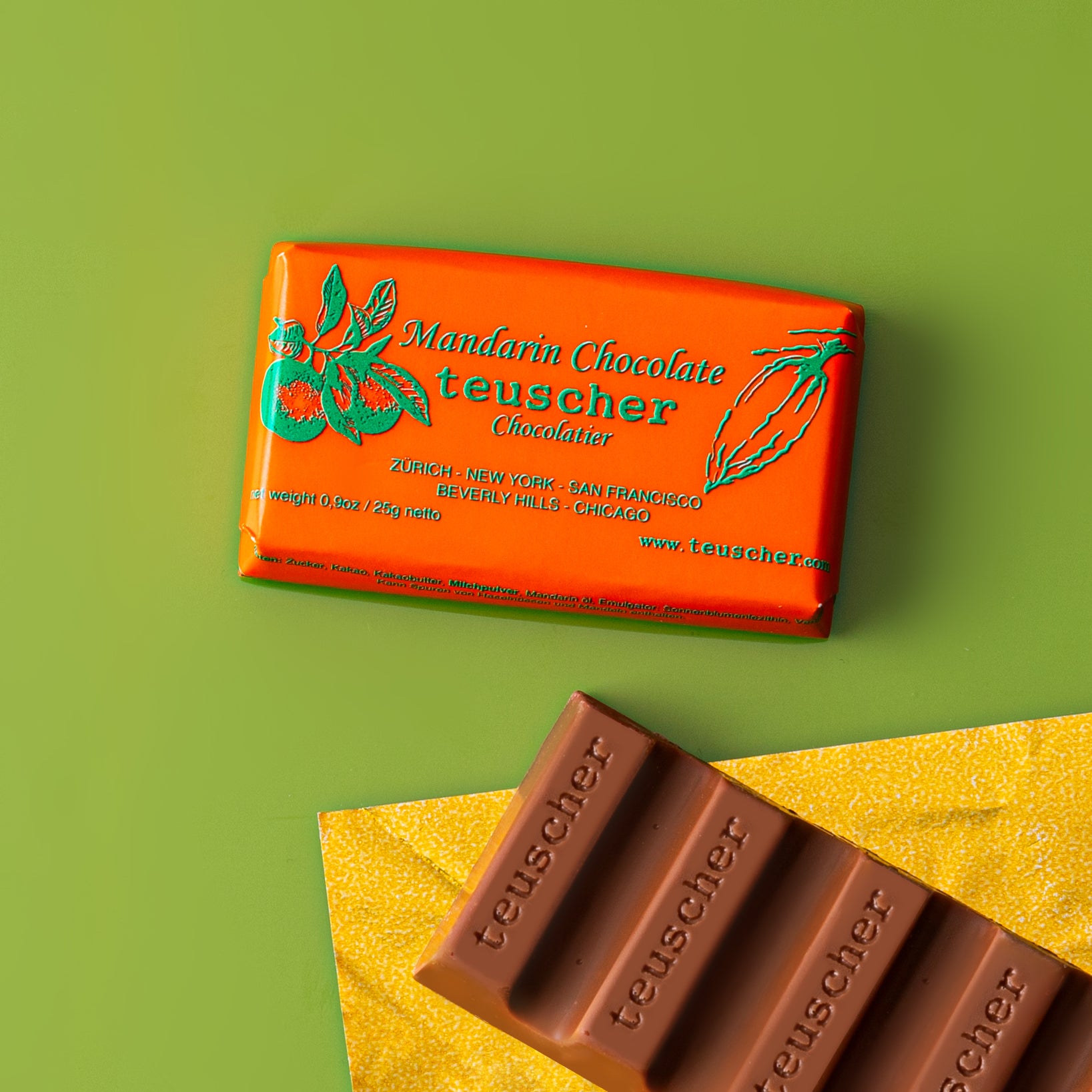 Dark Chocolate Bar with Mandarin Oil