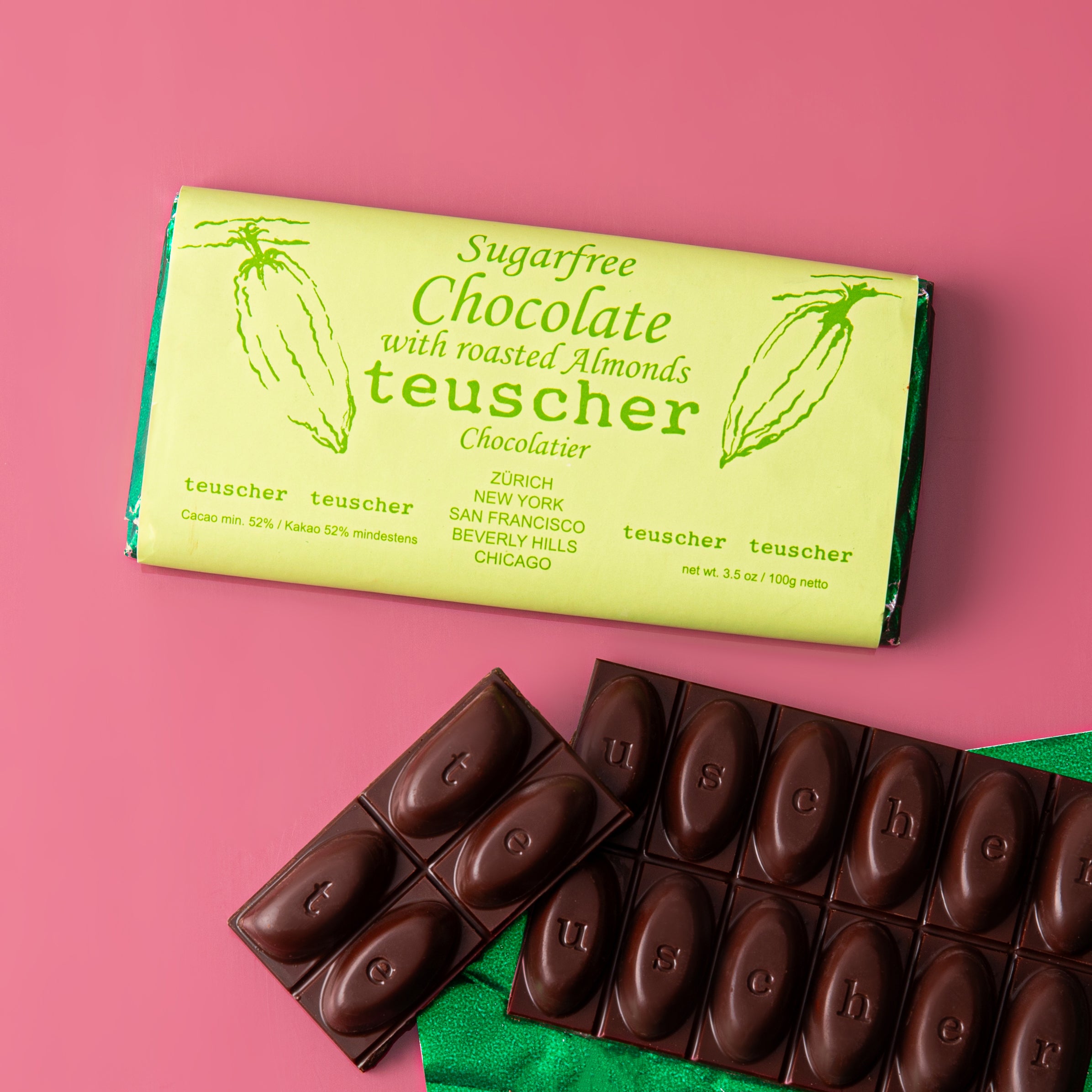 Sugar-Free Dark Chocolate Bar with Roasted Almonds
