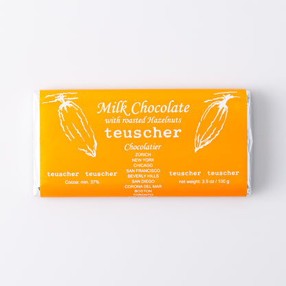 Gianduja Milk Chocolate Bar with Roasted Hazelnuts
