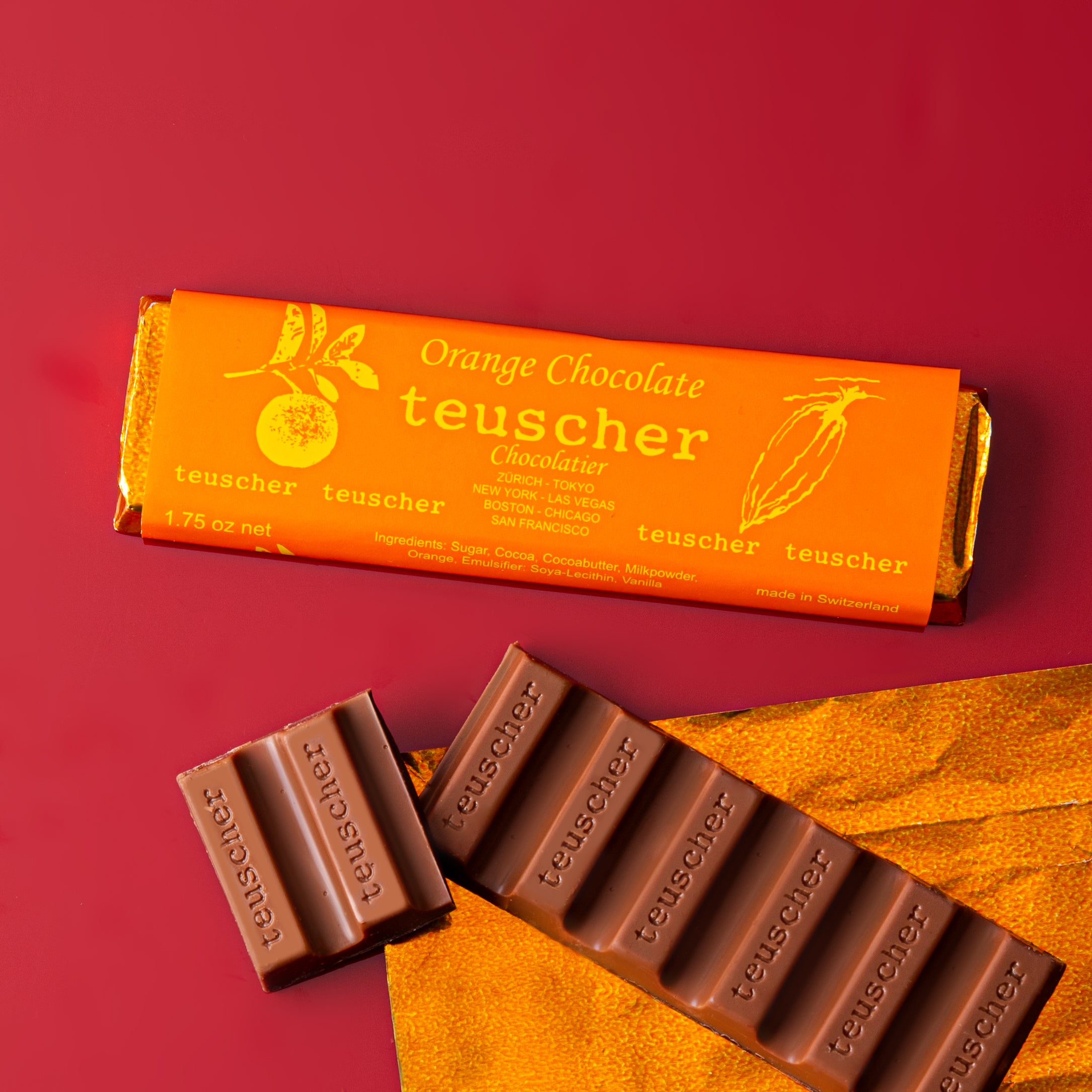 Dark Chocolate Bar with Orange Oil