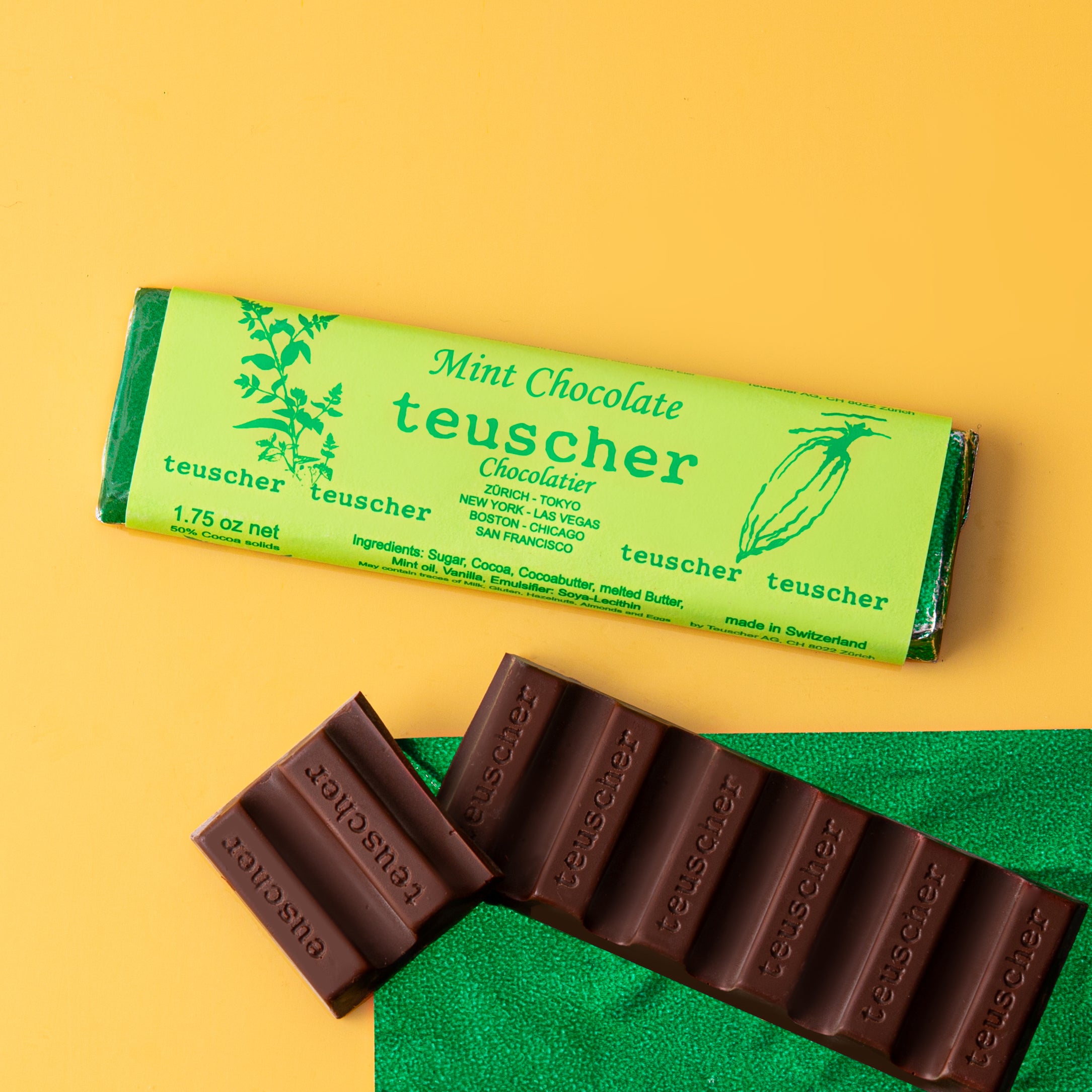 Dark Chocolate Bar with Peppermint Oil