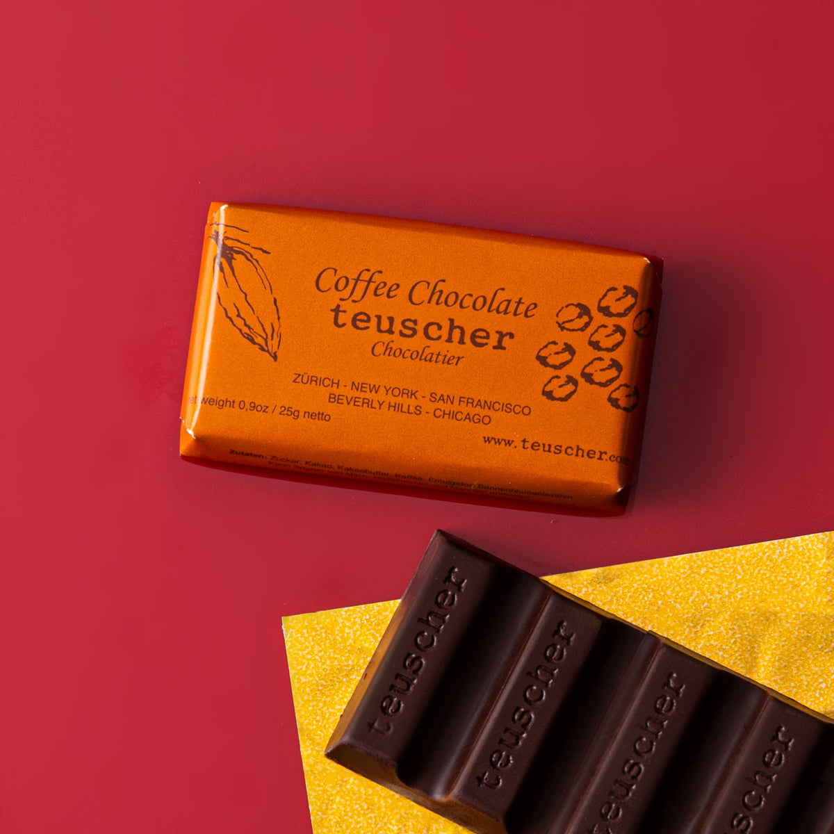 Dark Chocolate Bar with Coffee – Teuscher Chocolates Toronto