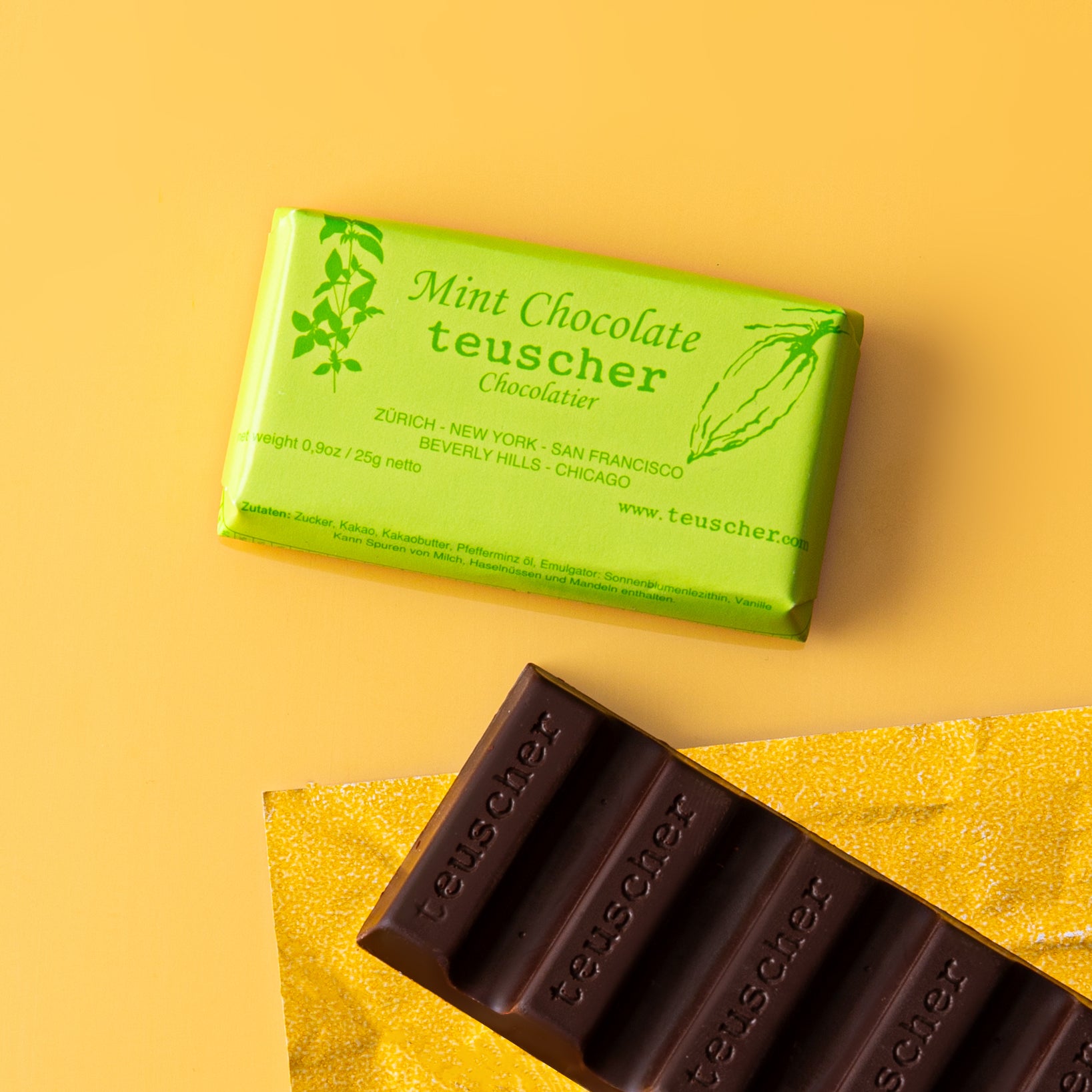 Dark Chocolate Bar with Peppermint Oil