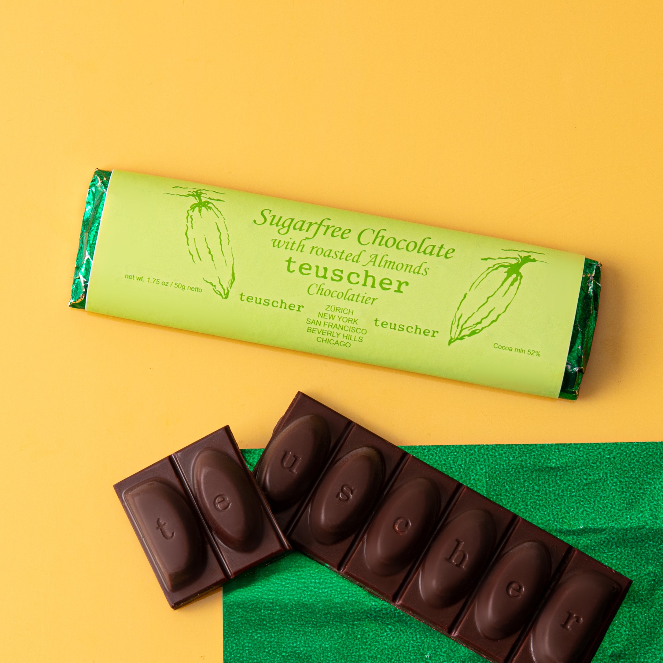 Sugar-Free Dark Chocolate Bar with Roasted Almonds