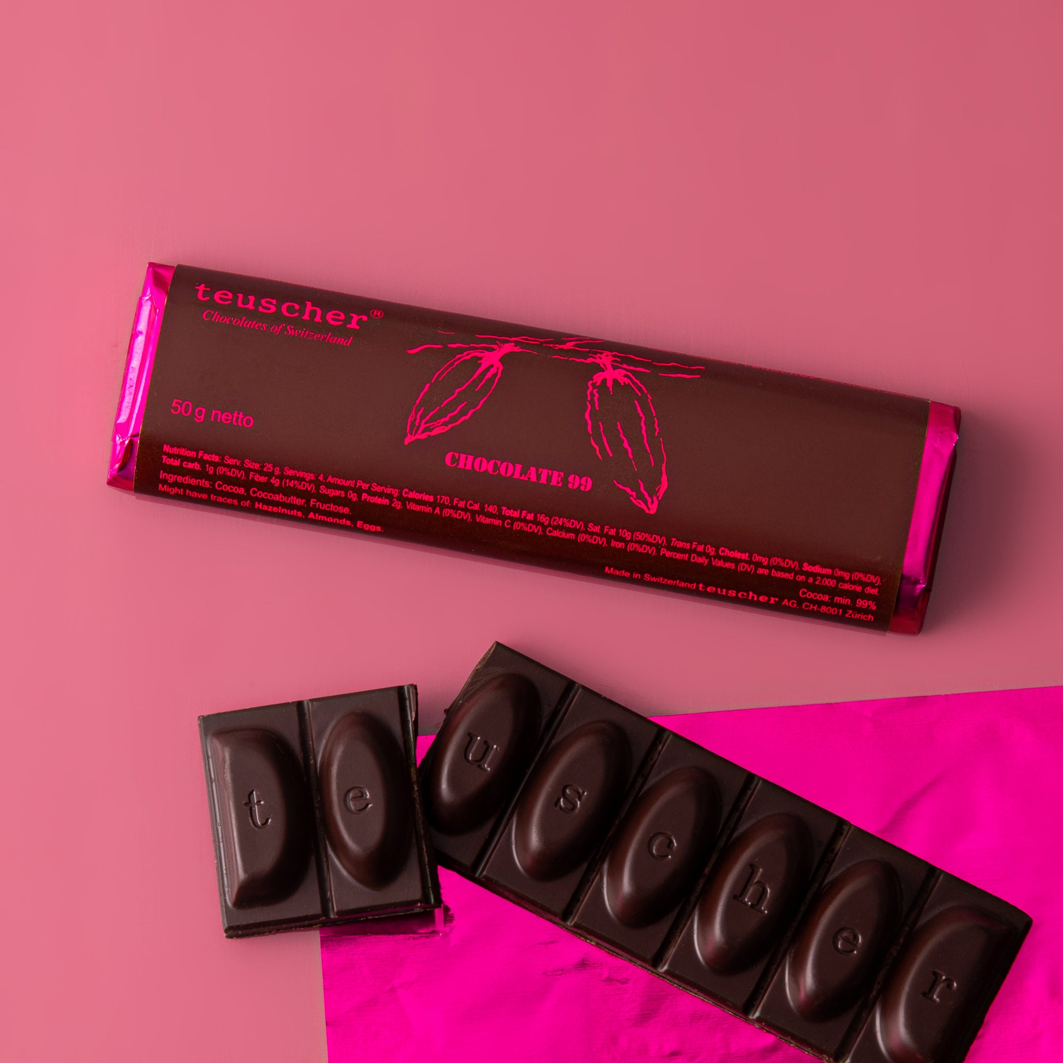 Dark Chocolate Bar 99% Cocoa