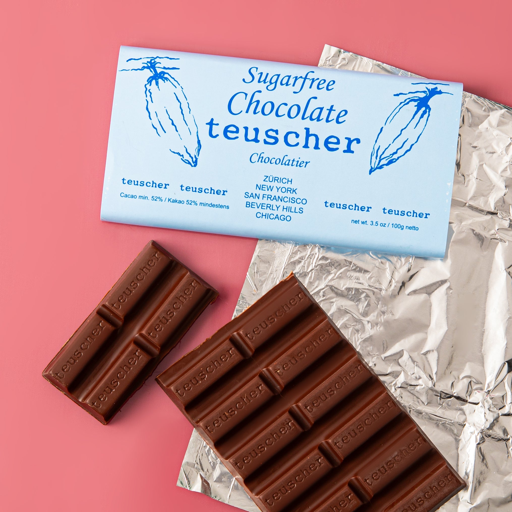 Sugar-Free Dark Chocolate Bar (100g)