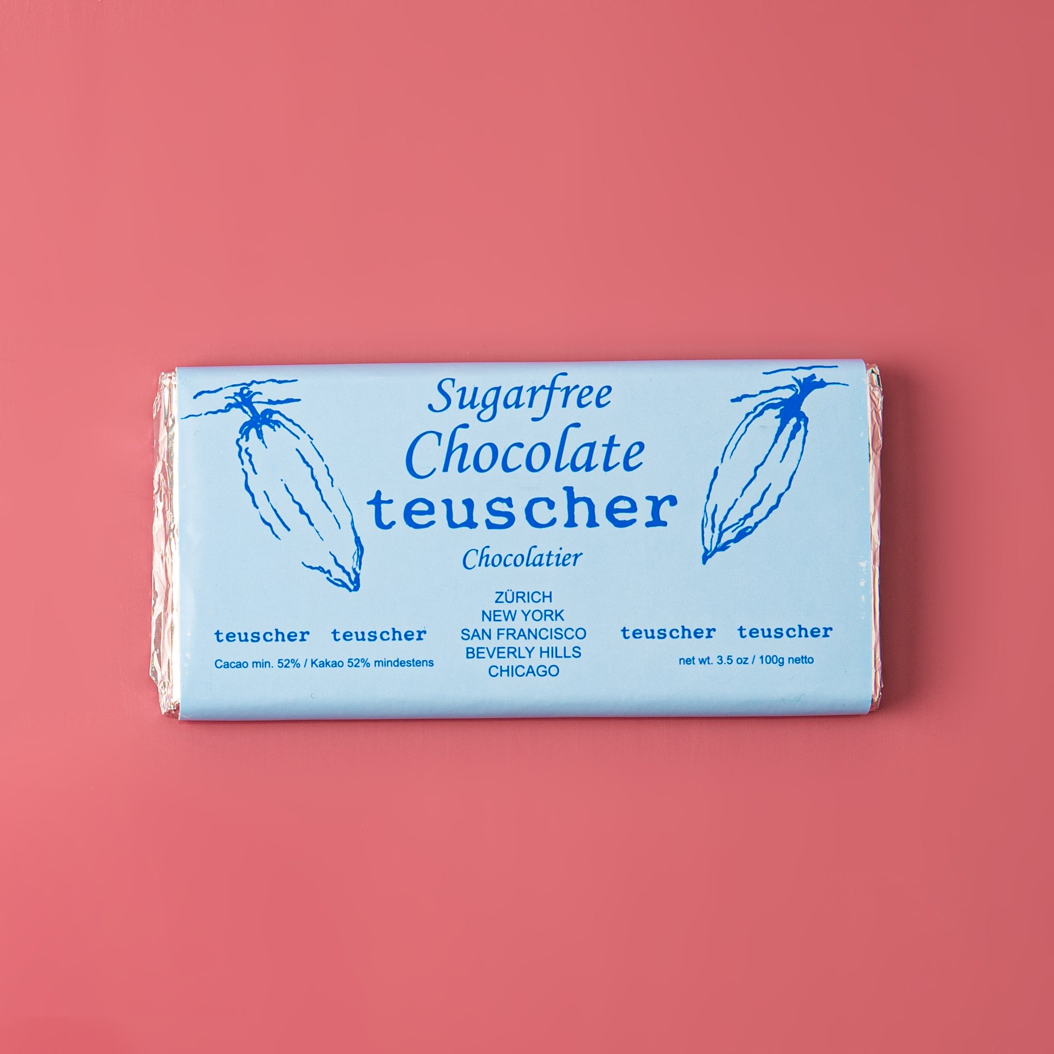 Sugar-Free Dark Chocolate Bar (100g)