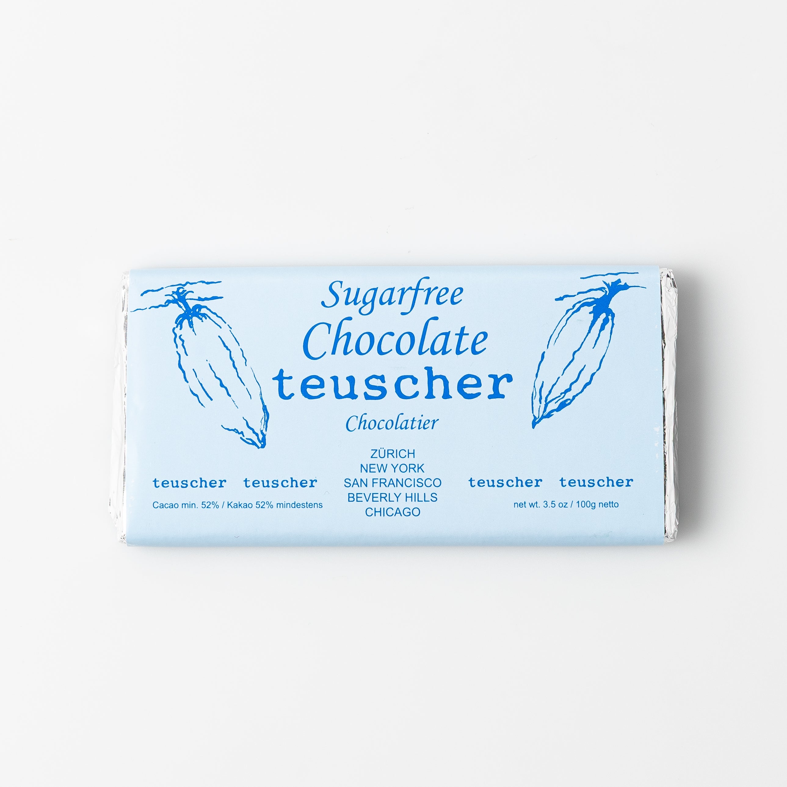 Sugar-Free Dark Chocolate Bar (100g)