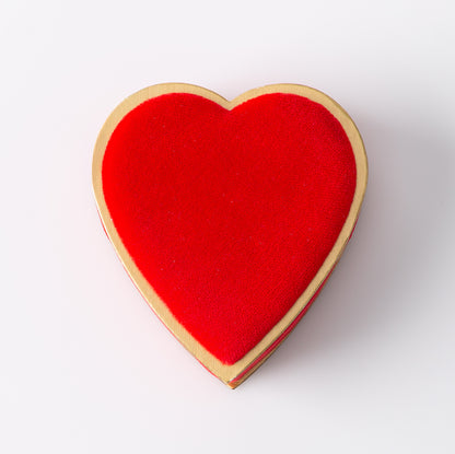 Valentine's Red Velvet Heart Gift Box