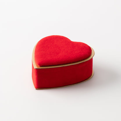 Valentine's Red Velvet Heart Gift Box