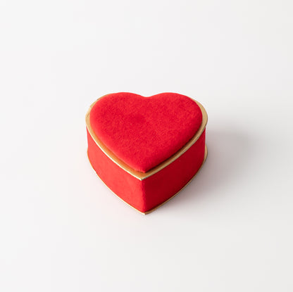 Valentine's Red Velvet Heart Gift Box