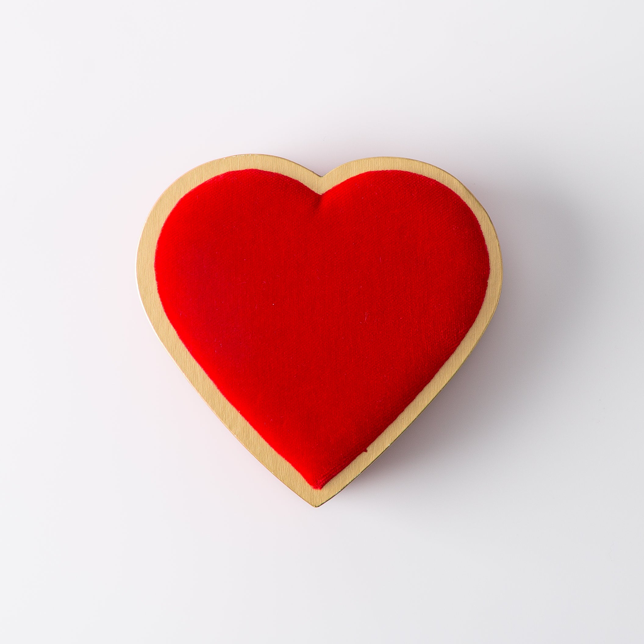 Valentine's Red Velvet Heart Gift Box