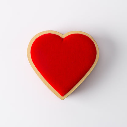 Valentine's Red Velvet Heart Gift Box