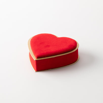 Valentine's Red Velvet Heart Gift Box