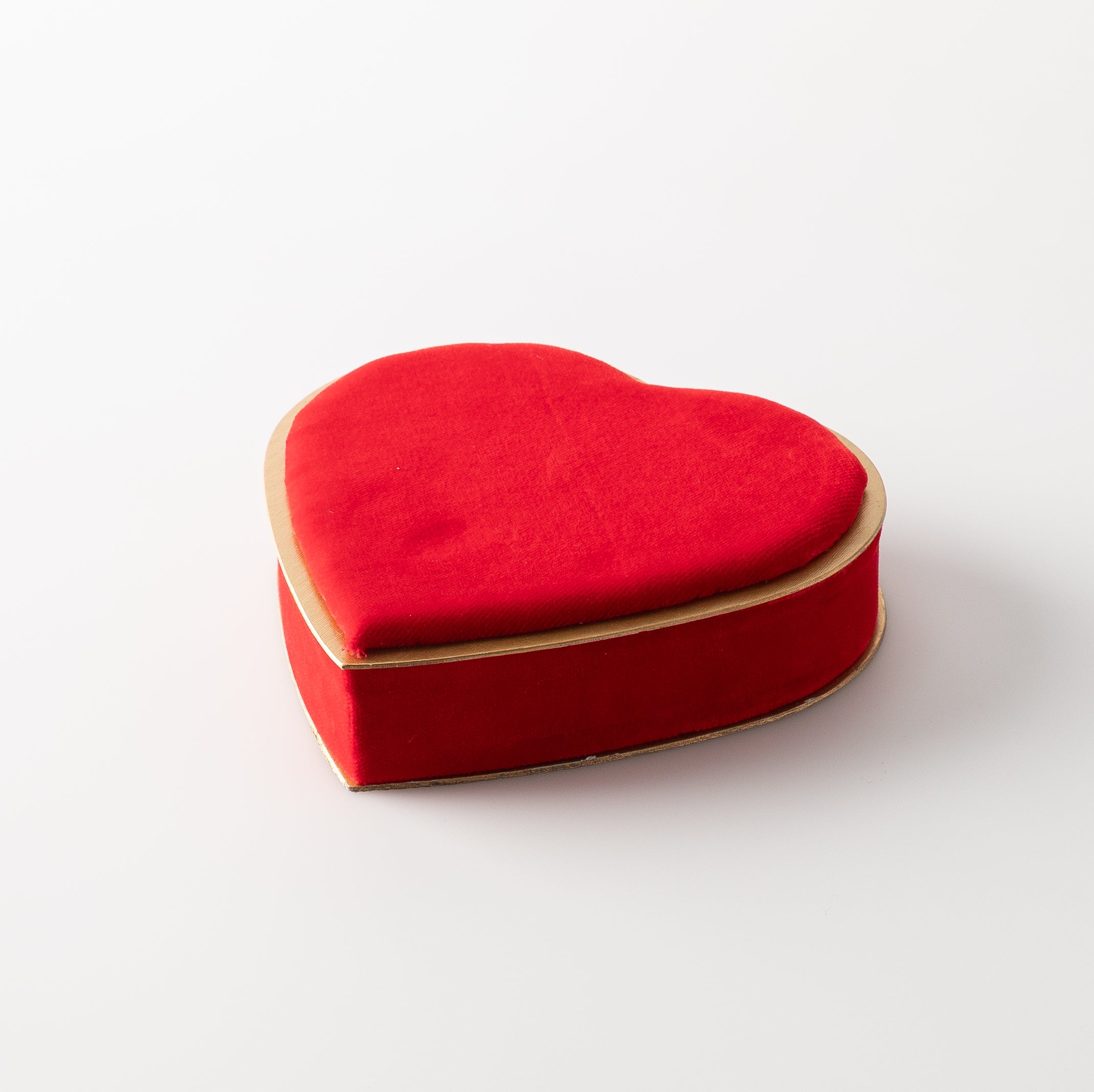 Valentine's Red Velvet Heart Gift Box