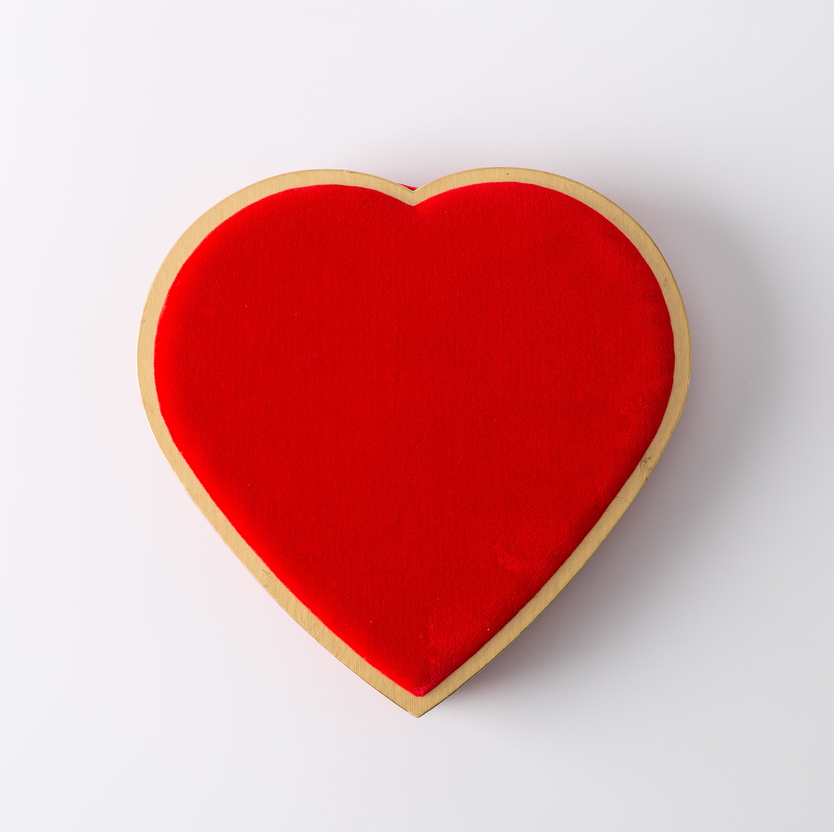 Valentine's Red Velvet Heart Gift Box