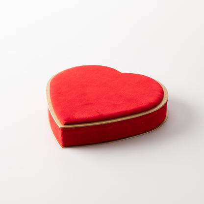 Valentine's Red Velvet Heart Gift Box