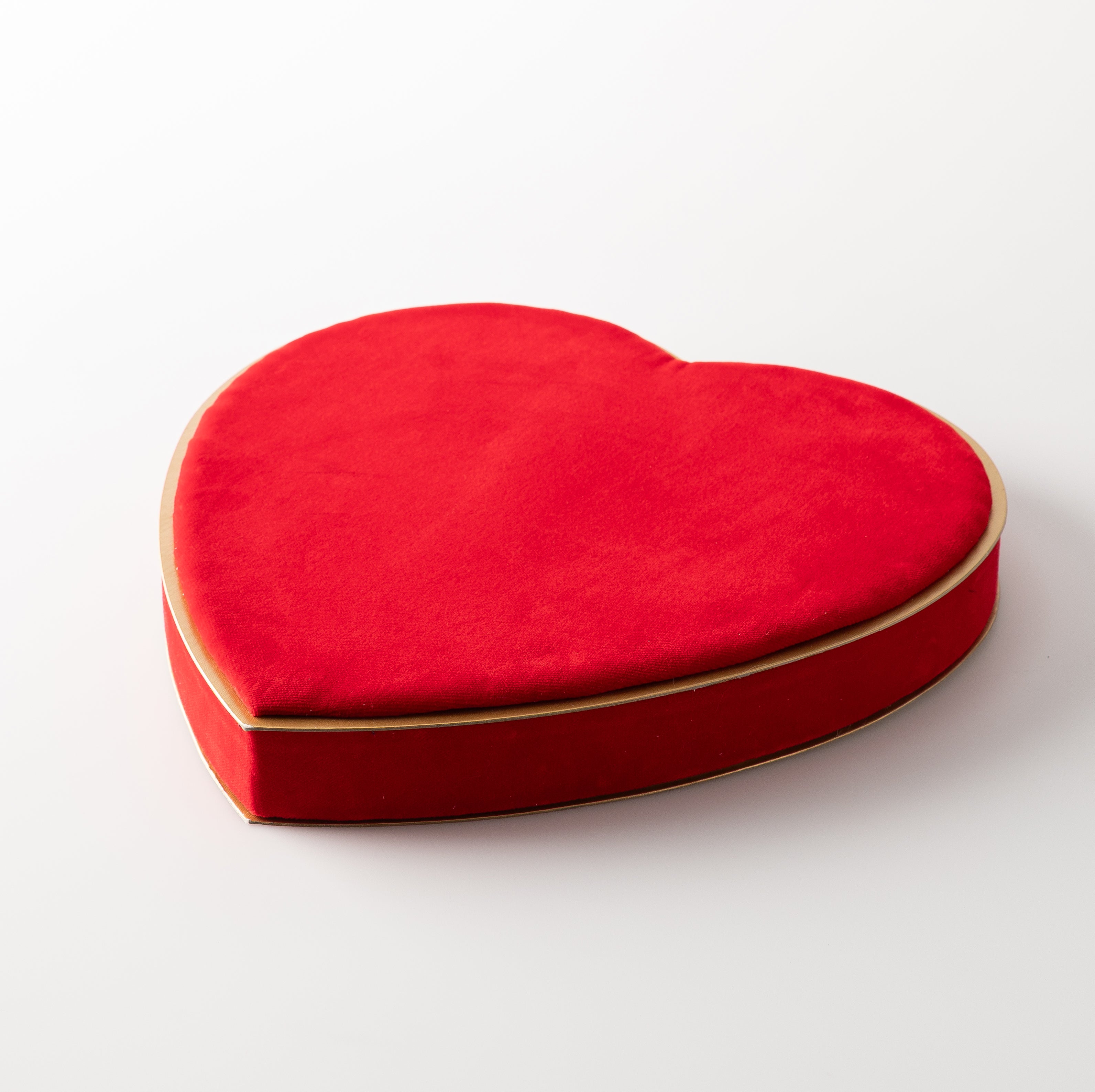 Valentine's Red Velvet Heart Gift Box