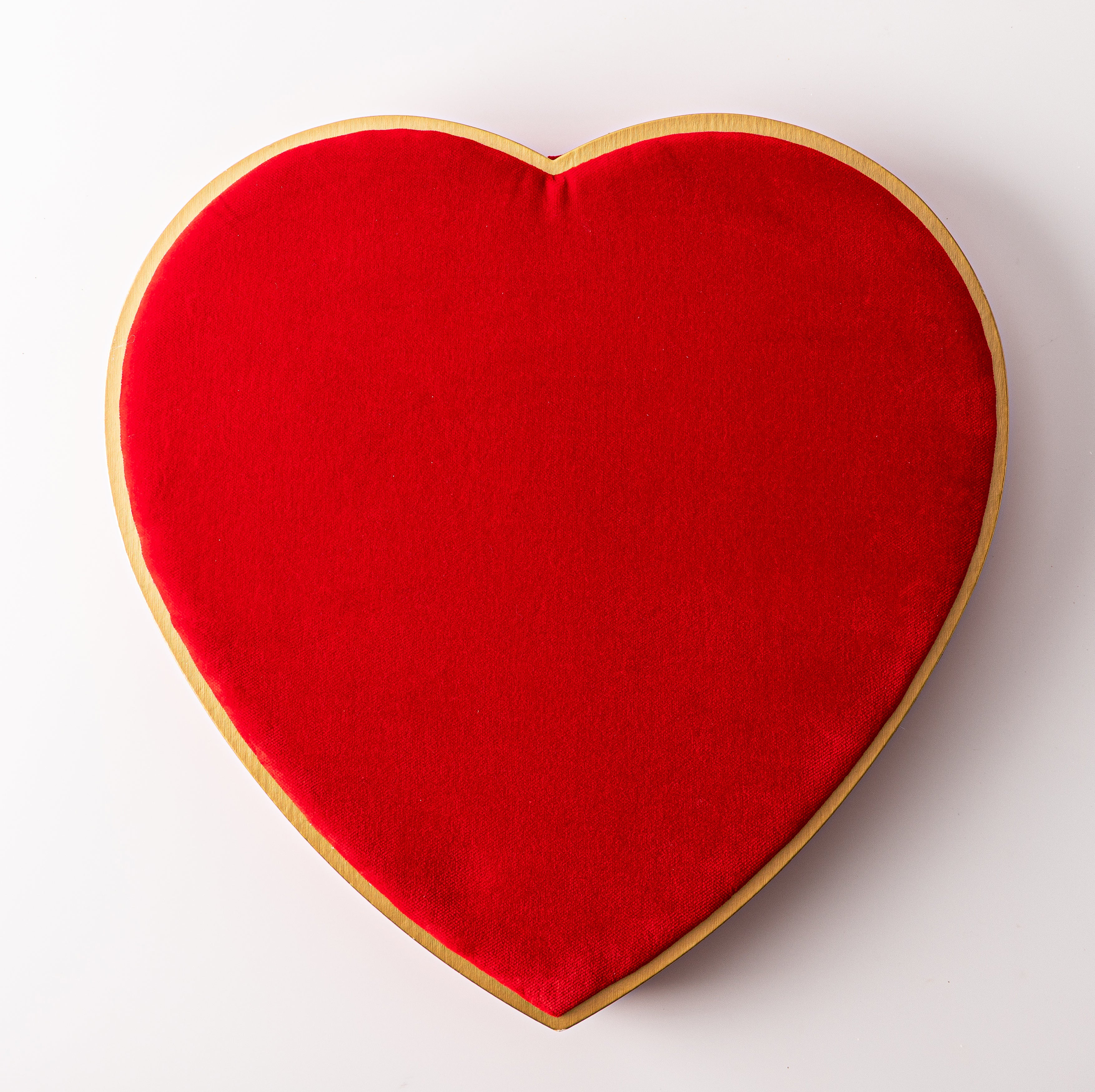 Valentine's Red Velvet Heart Gift Box